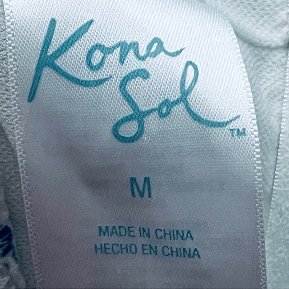 Kona Sol Swimsuit UPF 50+Navy White One Shoulder Striped One Piece M - Picture 9 of 10